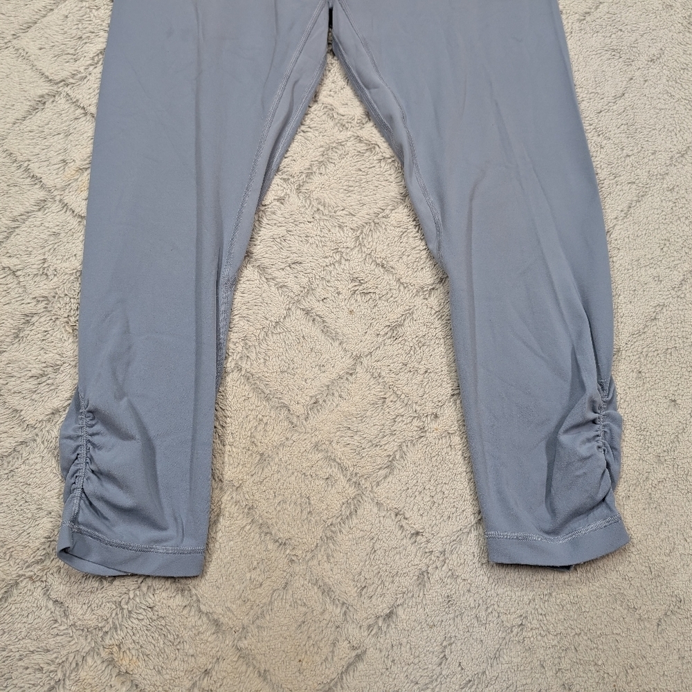 Lululemon Leggings Womens 10 Blue Chambray Align HR Crop 24” Twist Waist - Picture 3 of 9